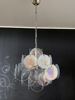 Italian Murano Glass Chandelier with 36 Iridescent Discs, 1979-FHZ-1180540