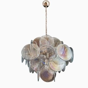 Italian Murano Glass Chandelier with 36 Iridescent Discs, 1979-FHZ-1180540