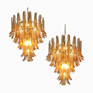 Italian Murano Glass Chandeliers, Set of 2-OVO-1817279