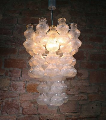 Italian Murano Glass & Chrome Chandelier by Napoleone Martinuzzi for Seguso, 1960s-DEK-1139683