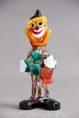 Italian Murano Glass Clown Figurine, 1970s-DQ-1440794