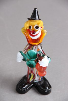 Italian Murano Glass Clown Figurine, 1970s-DQ-1440794