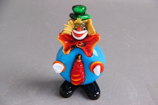 Italian Murano Glass Clown Figurine, 1970s-DQ-1440796