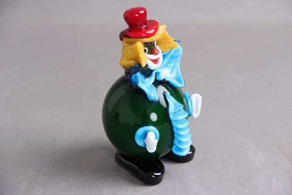 Italian Murano Glass Clown Figurine, 1970s-DQ-1440799