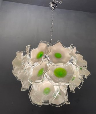 Italian Murano Glass Disc Chandelier, 1970s-JJC-1145258