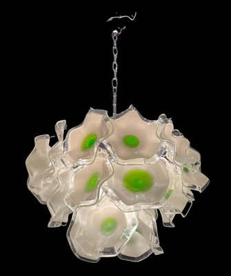 Italian Murano Glass Disc Chandelier, 1970s-JJC-1145258