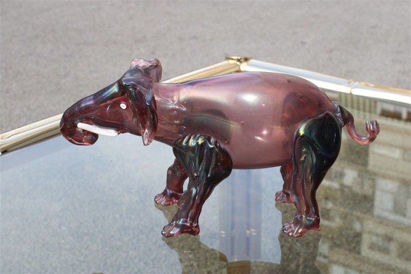 Italian Murano Glass Elephant, 1930s-EH-823741