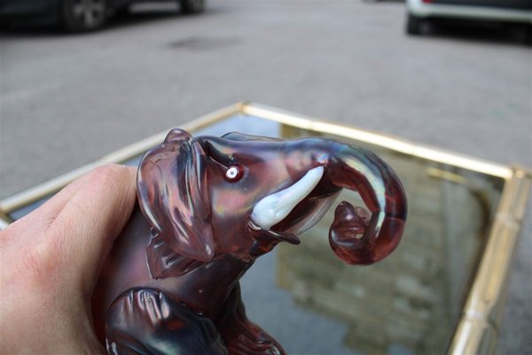 Italian Murano Glass Elephant, 1930s-EH-823741