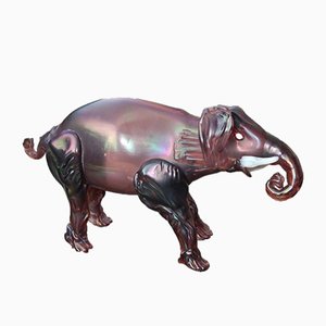 Italian Murano Glass Elephant, 1930s-EH-823741