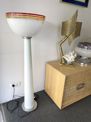 Italian Murano Glass Floor Lamp by Roberto Pamio for Leucos, 1970s-FUE-1286653