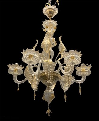 Italian Murano Glass Gold Chandelier by La Murrina-JJC-998196