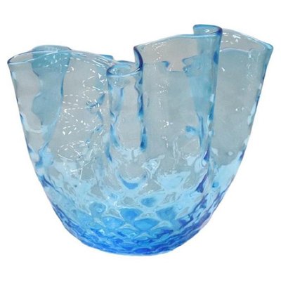 Italian Murano Glass Handkerchief Vase, 1950s-DCO-1173605