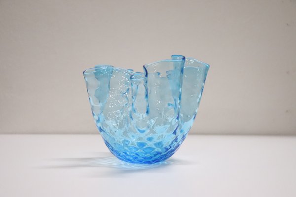 Italian Murano Glass Handkerchief Vase, 1950s-DCO-1173605