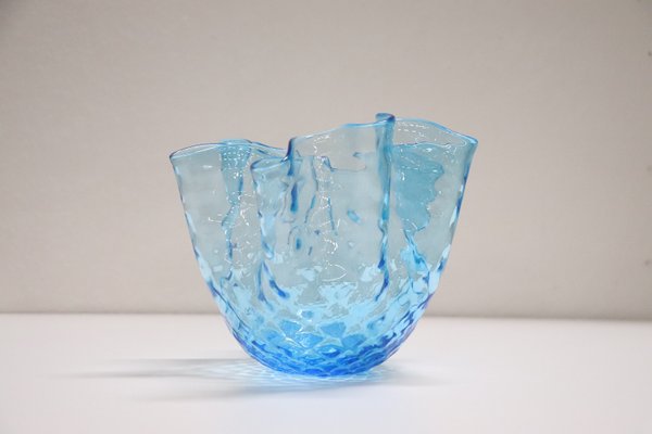 Italian Murano Glass Handkerchief Vase, 1950s-DCO-1173605