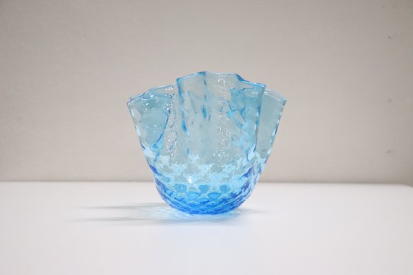 Italian Murano Glass Handkerchief Vase, 1950s-DCO-1173605