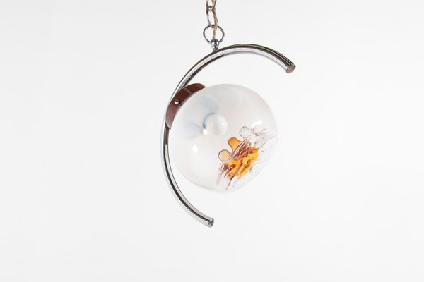 Italian Murano Glass Hanging Lamp from Mazzega-KMC-876427