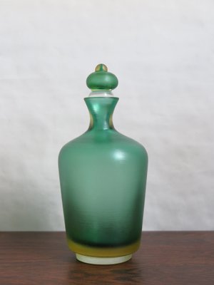 Italian Murano Glass Incisi Bottle from Venini, 2004-CC-868637