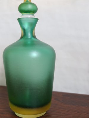 Italian Murano Glass Incisi Bottle from Venini, 2004-CC-868637