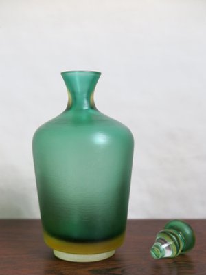 Italian Murano Glass Incisi Bottle from Venini, 2004-CC-868637