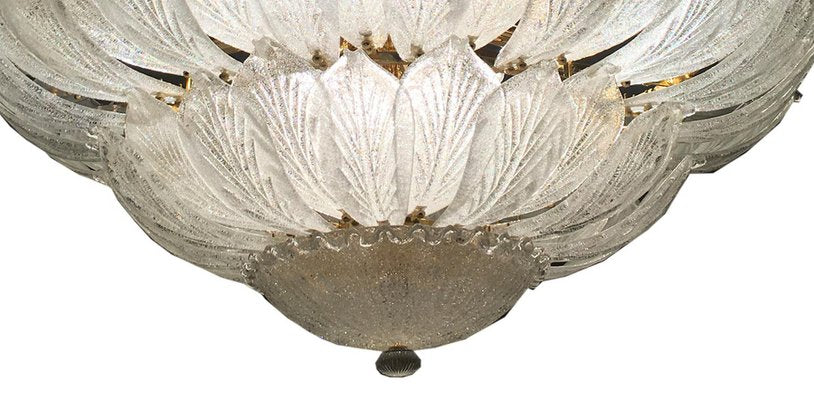 Italian Murano Glass Leaf Chandelier-MBH-1031996