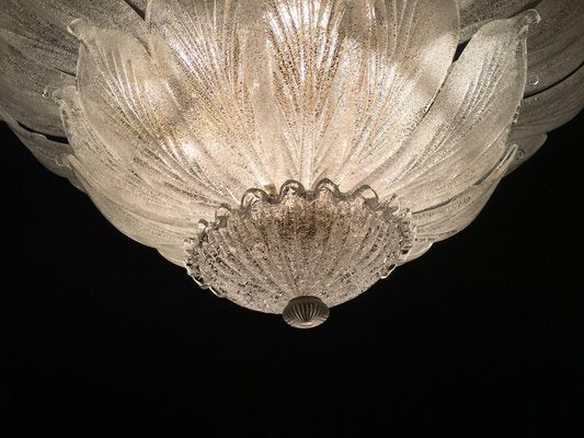 Italian Murano Glass Leaf Chandelier-MBH-1031996