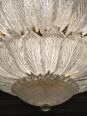 Italian Murano Glass Leave Flush Mount Chandelier-MBH-1031717