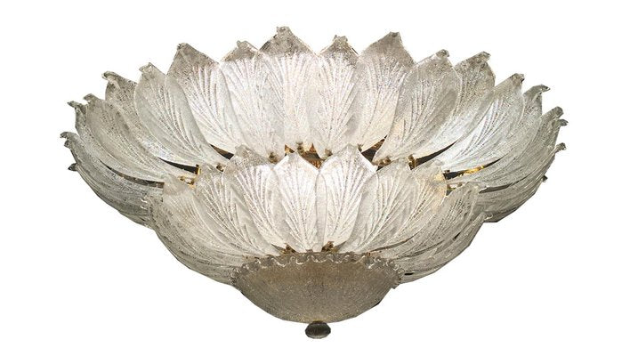 Italian Murano Glass Leave Flush Mount Chandelier-MBH-1031717