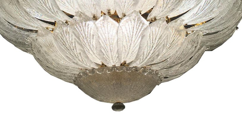 Italian Murano Glass Leave Flush Mount Chandelier-MBH-1031724