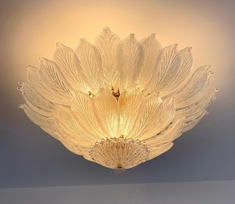 Italian Murano Glass Leave Flush Mount Chandelier-MBH-1031717