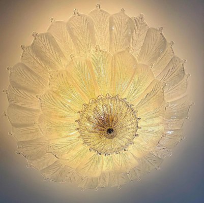 Italian Murano Glass Leave Flush Mount Chandelier-MBH-1031717