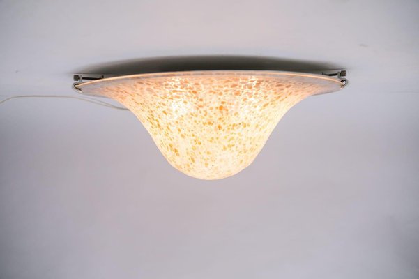 Italian Murano Glass Mushroom Ceiling Lamp, 1960s-KQB-1175255