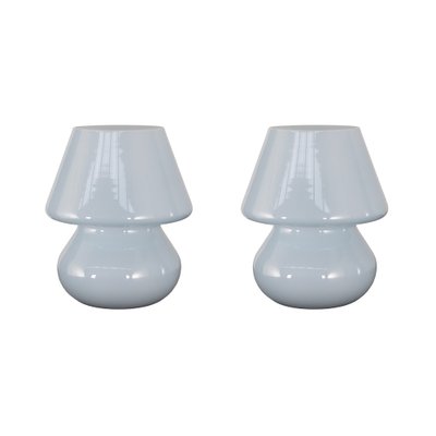 Italian Murano Glass Mushroom Lamps, 1990s, Set of 2-MPO-1794127