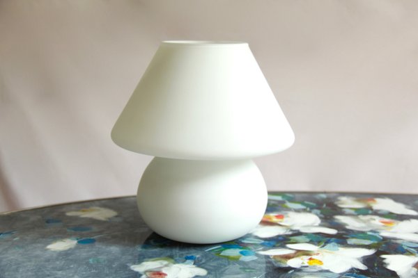 Italian Murano Glass Mushroom Table Lamp, 1981-HUY-666868