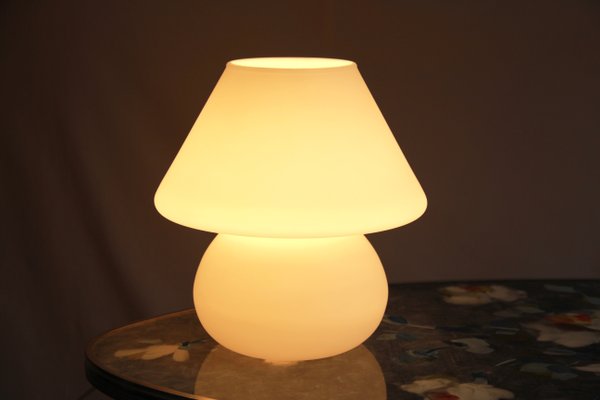 Italian Murano Glass Mushroom Table Lamp, 1981-HUY-666868