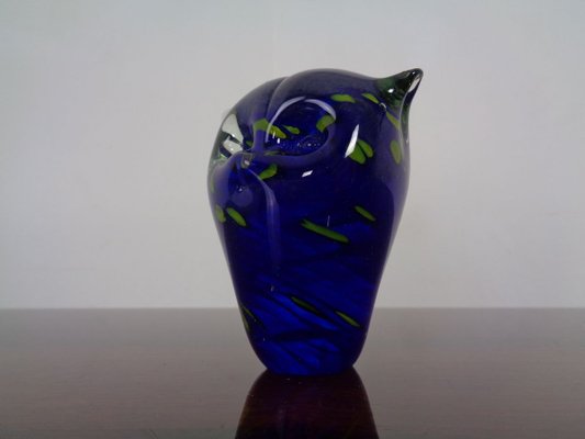 Italian Murano Glass Owl Paperweight from Murano, 1960s-RDW-838324