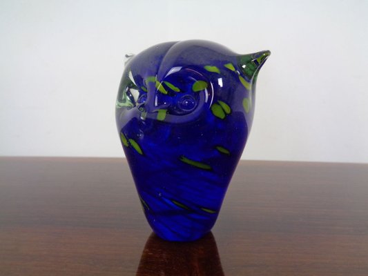 Italian Murano Glass Owl Paperweight from Murano, 1960s-RDW-838324