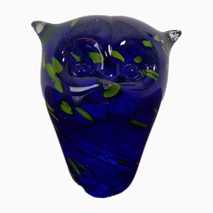 Italian Murano Glass Owl Paperweight from Murano, 1960s-RDW-838324