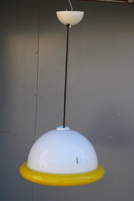 Italian Murano Glass Pendant Lamp in the style of Sottsass for Mazzega, 1970-EH-1416846