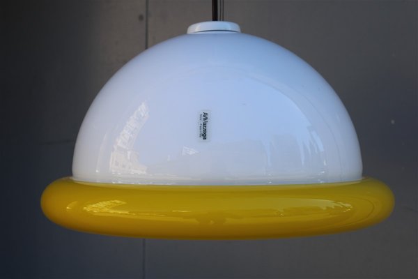 Italian Murano Glass Pendant Lamp in the style of Sottsass for Mazzega, 1970-EH-1416846