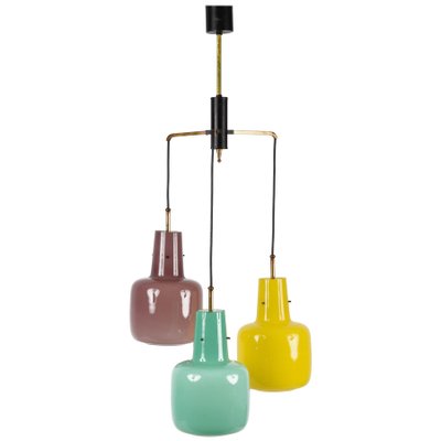 Italian Murano Glass Pendant Light from Stilnovo, 1950s-JDR-1125619