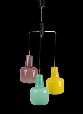 Italian Murano Glass Pendant Light from Stilnovo, 1950s-JDR-1125619