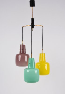 Italian Murano Glass Pendant Light from Stilnovo, 1950s-JDR-1125619