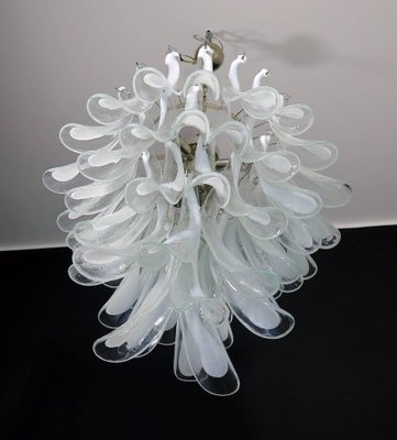 Italian Murano Glass Petal Chandeliers, Set of 2-OVO-1235232