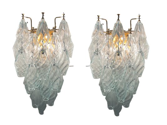 Italian Murano Glass Polygon Sconces, Set of 2-JJC-1299989