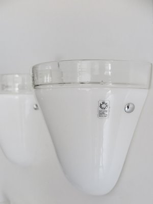 Italian Murano Glass Sconces from Leucos, 1970s, Set of 4-CC-876042