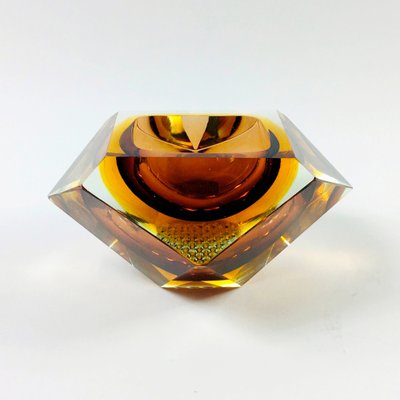 Italian Murano Glass Sommerso Ashtray by Flavio Poli for Seguso, 1960s-BMM-1504434