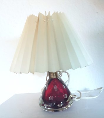 Italian Murano Glass Table Lamp by Pietro Toso for Fratelli Toso, 1950s-QDP-953651