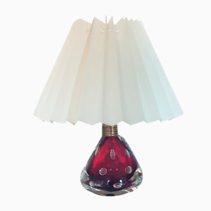 Italian Murano Glass Table Lamp by Pietro Toso for Fratelli Toso, 1950s-QDP-953651