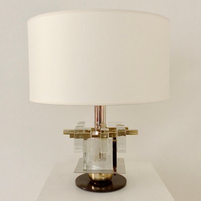 Italian Murano Glass Table Lamp from Poliarte, 1960s-EW-873585