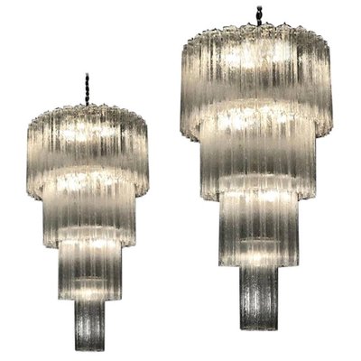 Italian Murano Glass Tronchi Chandeliers, Set of 2-MBH-1031685